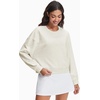 image:imageStelle Cropped Sweatshirts for Women Cotton Long Sleeve Crop Tops Crewneck Pullover Oversized SweaterStone Heather