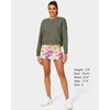 image:imageStelle Cropped Sweatshirts for Women Cotton Long Sleeve Crop Tops Crewneck Pullover Oversized SweaterUtility Green