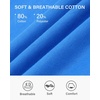 image:imageStelle Cropped Sweatshirts for Women Cotton Long Sleeve Crop Tops Crewneck Pullover Oversized SweaterVibrant Blue