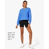 image:imageStelle Cropped Sweatshirts for Women Cotton Long Sleeve Crop Tops Crewneck Pullover Oversized SweaterVibrant Blue