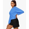 image:imageStelle Cropped Sweatshirts for Women Cotton Long Sleeve Crop Tops Crewneck Pullover Oversized SweaterVibrant Blue