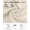 image:imageStelle Cropped Sweatshirts for Women Cotton Long Sleeve Crop Tops Crewneck Pullover Oversized SweaterWhite Beige