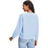 image:imageStelle Cropped Sweatshirts for Women Cotton Raglan Sleeve Crop Tops Crewneck Pullover Sweat ShirtsBaby Blue