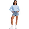 image:imageStelle Cropped Sweatshirts for Women Cotton Raglan Sleeve Crop Tops Crewneck Pullover Sweat ShirtsBaby Blue