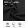 image:imageStelle Cropped Sweatshirts for Women Cotton Raglan Sleeve Crop Tops Crewneck Pullover Sweat ShirtsBlack