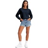 image:imageStelle Cropped Sweatshirts for Women Cotton Raglan Sleeve Crop Tops Crewneck Pullover Sweat ShirtsNavy