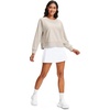 image:imageStelle Cropped Sweatshirts for Women Cotton Raglan Sleeve Crop Tops Crewneck Pullover Sweat ShirtsOat Milk