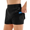 image:imageStelle Girls Athletic Shorts with Builtin Liner Zipper Pockets High Elastic Waist Running Shorts for Teen Youth GirlsAblack