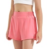 image:imageStelle Girls Athletic Shorts with Builtin Liner Zipper Pockets High Elastic Waist Running Shorts for Teen Youth GirlsAcoral