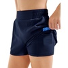 image:imageStelle Girls Athletic Shorts with Builtin Liner Zipper Pockets High Elastic Waist Running Shorts for Teen Youth GirlsNavy