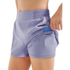 image:imageStelle Girls Athletic Shorts with Builtin Liner Zipper Pockets High Elastic Waist Running Shorts for Teen Youth GirlsPurple Haze