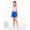 image:imageStelle Girls Athletic Shorts with Builtin Liner Zipper Pockets High Elastic Waist Running Shorts for Teen Youth GirlsSapphire