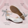 image:imageStelle Girls Dress Shoes Closed Toe Heels Ankle Strap Pumps Sandals Flower Wedding Party Princess Shoes for Toddler Little Big KidSilver