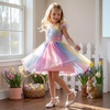 image:imageStelle Girls Dress Shoes Closed Toe Heels Ankle Strap Pumps Sandals Flower Wedding Party Princess Shoes for Toddler Little Big KidWhite