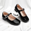 image:imageStelle Girls Dress Shoes Mary Jane Ballet Flats Flower School Shoes for Wedding Party ToddlerLittleBig KidBlack