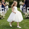 image:imageStelle Girls Dress Shoes Mary Jane Ballet Flats Flower School Shoes for Wedding Party ToddlerLittleBig KidOffwhite