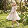 image:imageStelle Girls Dress Shoes Mary Jane Ballet Flats Flower School Shoes for Wedding Party ToddlerLittleBig KidOffwhite