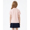image:imageStelle Girls Peter Pan Collar Shirts Short Sleeve School Uniform Tops Polo Shirt Ruffle Cotton Pique Summer Tees for KidsLight Pink