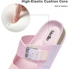 image:imageStelle Girls Sandals Kids Slide Summer Shoes Slip on Slippers with Adjustable StrapsRainbow