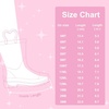image:imageStelle Kids Rain Boots for Girls Light Up Gitter Boots  Cute Heart Handles NonSlip Outsole Waterproof Flexible Upper Lightweight Outdoor Play Rain Puddle Toddler to Big KidsRainbow