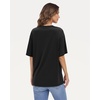image:imageStelle Non See Through Oversized T Shirts Women Crew Neck Short Sleeve Summer Tops Soft Basic Tee ShirtBlack