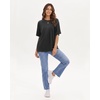 image:imageStelle Non See Through Oversized T Shirts Women Crew Neck Short Sleeve Summer Tops Soft Basic Tee ShirtCharcoal