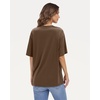 image:imageStelle Non See Through Oversized T Shirts Women Crew Neck Short Sleeve Summer Tops Soft Basic Tee ShirtMocha