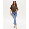 image:imageStelle Non See Through Oversized T Shirts Women Crew Neck Short Sleeve Summer Tops Soft Basic Tee ShirtMocha