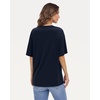 image:imageStelle Non See Through Oversized T Shirts Women Crew Neck Short Sleeve Summer Tops Soft Basic Tee ShirtNavy