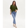 image:imageStelle Non See Through Oversized T Shirts Women Crew Neck Short Sleeve Summer Tops Soft Basic Tee ShirtOlive Green