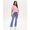 image:imageStelle Non See Through Oversized T Shirts Women Crew Neck Short Sleeve Summer Tops Soft Basic Tee ShirtPink