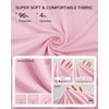 image:imageStelle Non See Through Oversized T Shirts Women Crew Neck Short Sleeve Summer Tops Soft Basic Tee ShirtPink