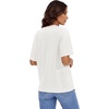 image:imageStelle Non See Through Oversized T Shirts Women Crew Neck Short Sleeve Summer Tops Soft Basic Tee ShirtWhite