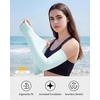 image:imageStelle Sun Protection Cooling Arm Sleeves with Thumb Holes Golf Sport UV Arm Covers Gardening OutdoorLight Blue