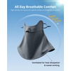image:imageStelle UV Protection Face Cover Breathable Cooling Neck Coverage Gaiter Scarf Summer Outdoor ActivitiesGrey