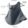 image:imageStelle UV Protection Face Cover Breathable Cooling Neck Coverage Gaiter Scarf Summer Outdoor ActivitiesGrey