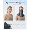 image:imageStelle UV Protection Face Cover Breathable Cooling Neck Coverage Gaiter Scarf Summer Outdoor ActivitiesGrey