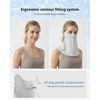 image:imageStelle UV Protection Face Cover Breathable Cooling Neck Coverage Gaiter Scarf Summer Outdoor ActivitiesLight Grey