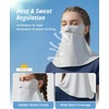 image:imageStelle UV Protection Face Cover Breathable Cooling Neck Coverage Gaiter Scarf Summer Outdoor ActivitiesLight Grey