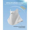 image:imageStelle UV Protection Face Cover Breathable Cooling Neck Coverage Gaiter Scarf Summer Outdoor ActivitiesLight Grey