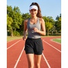 image:imageStelle Women 2 in 1 Running Shorts High Waisted Athletic Shorts Gym Workout Shorts with Liner Zipper PocketsBlack