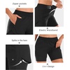 image:imageStelle Women 2 in 1 Running Shorts High Waisted Athletic Shorts Gym Workout Shorts with Liner Zipper PocketsBlack