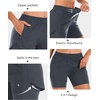 image:imageStelle Women 2 in 1 Running Shorts High Waisted Athletic Shorts Gym Workout Shorts with Liner Zipper PocketsGrey