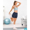 image:imageStelle Women 2 in 1 Running Shorts High Waisted Athletic Shorts Gym Workout Shorts with Liner Zipper PocketsNavy