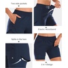 image:imageStelle Women 2 in 1 Running Shorts High Waisted Athletic Shorts Gym Workout Shorts with Liner Zipper PocketsNavy