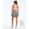 image:imageStelle Women 2 in 1 Running Shorts High Waisted Athletic Shorts Gym Workout Shorts with Liner Zipper PocketsSmoke Grey
