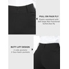 image:imageStelle Women 2830 32 Bootcut Dress Pants Business Casual Work Pants with Pockets Pull On Regular Slacks for OfficeBlack