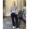 image:imageStelle Women 2830 32 Bootcut Dress Pants Business Casual Work Pants with Pockets Pull On Regular Slacks for OfficeBlack