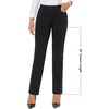 image:imageStelle Women Dress Pants Business Casual Straight Leg 30 Stretch Work Pants Pull On Regular Slacks with 4 PocketsBlack