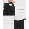 image:imageStelle Women Dress Pants Business Casual Straight Leg 30 Stretch Work Pants Pull On Regular Slacks with 4 PocketsBlack